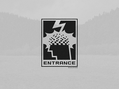 ENTRANCE branding design graphic design human illustration lightning typeface typography