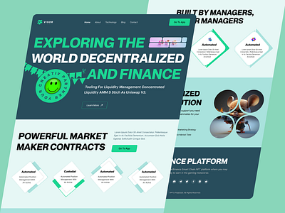 Web3 Marketplace Landing Page Redesign blockchain crypto landing page cryptocurreny design finance landing page homepage metaverse nft landing pge ui web design website website design