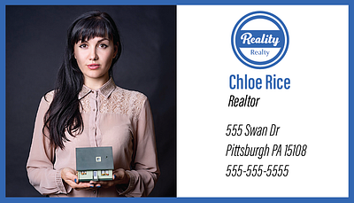 Realtor Card Layout branding graphic design