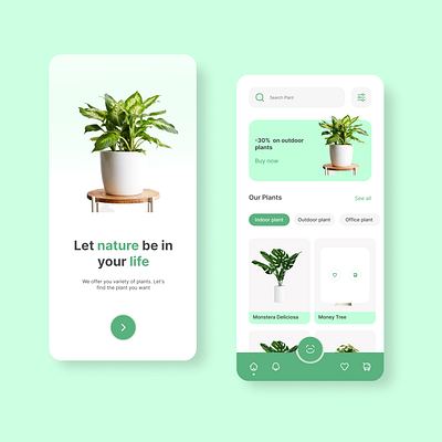 Plant Store App app app design design plant plantstore store ui uiuxdesign ux