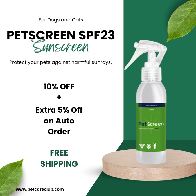 Summer Care!! Shop Petscreen SPF23 Sunscreen for Dogs & Cats by David