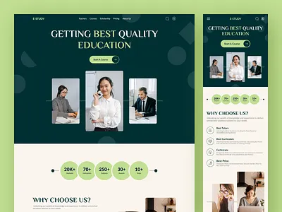 E-study Website Design course course app digital education e learn e learning e learning edtech edtech solution education app education platform education website elearning web app learning management system online course online course application online learning online school study web design website