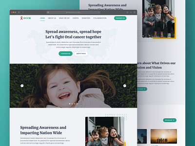 Oral Cancer Care Research cancer dental dentist design doctor figma ui figmadesign landing page landing page design landing page ui marketing site medical oral cancer research ui ui design ui ux website website design website ui