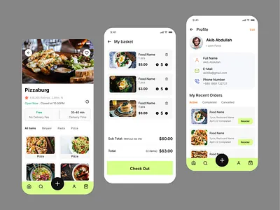 Food Delivery App Ui app app ui food delivery landing page mobile mobile app ui uiux website
