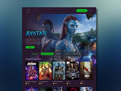 Movies Streaming Online Web Design app cinema darkmode dashboard design interface movie movies moviesdashboard moviesstreaming onlinemovies streaming streamingdesign ui uiux ux web webdesign website