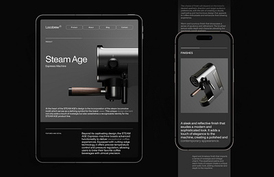 Locobrew UIX 2023 branding cafe clean coffee ui design elegant engine figma graphic design interface logo minimal photoshop product design steam trending ui ux visual design