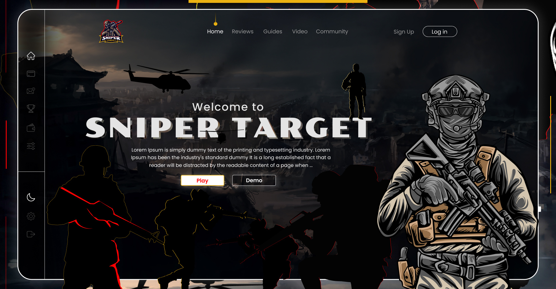 Game Web Banner 3d branding design graphic design logo motion graphics ui ui design