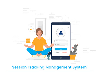 Session Tracking Management System graphic design product design software design ui