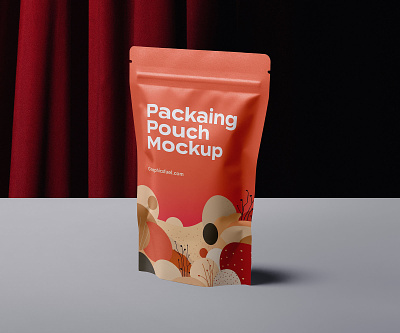 Packaging Pouch Mockup Template packaging