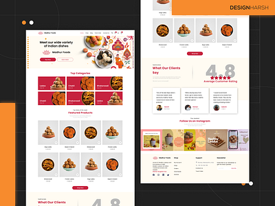 Homemade Food - Website UI app design design ideas food delivery design food website design homemade food website design web design website design