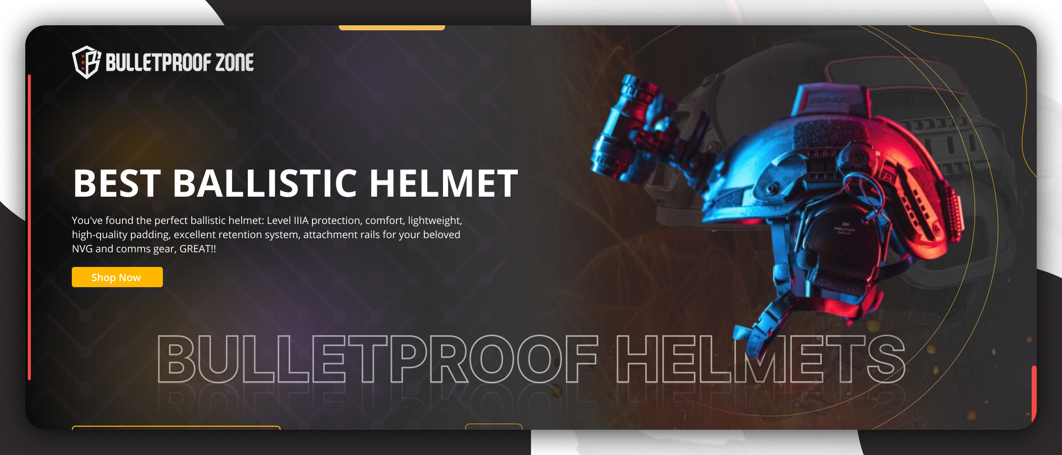 Helmet Web Banner 3d animation branding design graphic design illustration logo motion graphics ui ui design vector