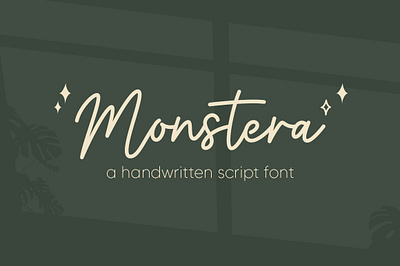 Monstera Font beautiful beauty design display elegant feminine font handwritten invitation logo lovely script signature stylish wedding