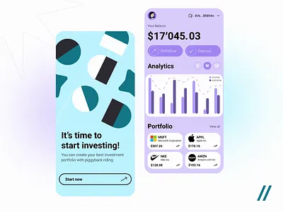 Investment Mobile IOS App analysis android animation app app design app interaction dashboard design finance fintech invest investment ios mobile mobile app motion online ui ux wallet