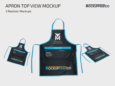 Apron Top View Mockup apparel apron kitchen mock up mockup mockups photoshop psd template templates top view