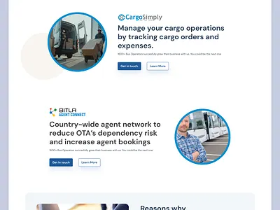 Website Design bus operator website bus website business website design flat homepage landing page travel website ui usability website website design