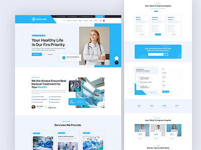 Medical website design agency business cleaning company corporate design landingpage ui web design website design