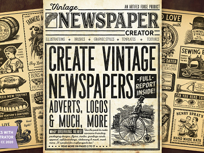 Vintage Newspaper Creator