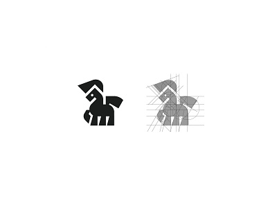 Horse logomark gird by @anhdodes 3d anhdodes anhdodes logo animal icon animal logo animation branding design graphic design horse icon horse logo illustration logo logo design logo designer logodesign minimalist logo minimalist logo design motion graphics ui