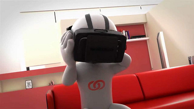 Homido 360 VR Glasses 3d animation branding cube globe design graphic design logo promo movie vector