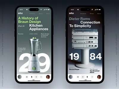 Mobile Browser dashboard design homepage interface ios iphone mobile news