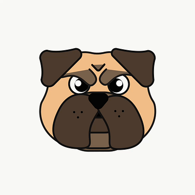 bulldog 2 2d animation dog motion design