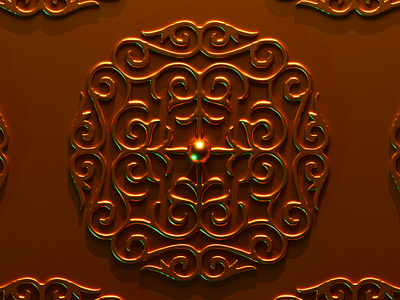 Golden pattern background