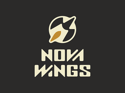 Nova Wings Logo affinity designer astro branding galactic galaxy interstellar logo retrofuturism rocket space spaceship wings wordmark