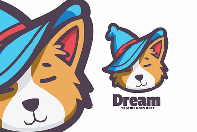 Dream animal branding cute mascot design graphic design illustration logo vector