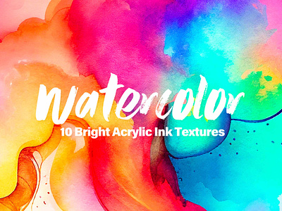 Colorful Watercolor Textures abstract acrylic art background bright brush colorful illustration ink paint painting rainbow splash spots stains stroke texture vivid wallpaper watercolour