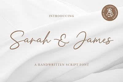 Sarah & James Font design display elegant font logo lovely stylish wedding