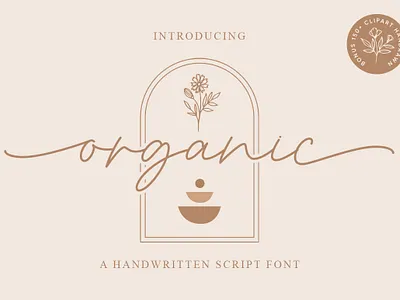 Organic Font design display elegant font illustration logo lovely stylish wedding