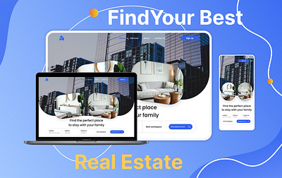 Real Estate Responsive Website branding design product design realestate responsive ui ux ux design website