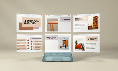 Presentation for a furniture studio design graphic design presentation typography