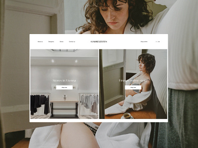 Vier Jahreszeiten | corporate attractive beautiful clothing commerce and shopping corporate design e commerce ecommerce elegant fashion light minimalistic responsive simplicity soft storelocator userinterface uxui whitespace women