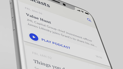 Podcasts 3d animation app inspiration play player voice