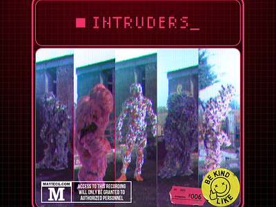 Animation #006 - Intruders animation crt cyberpunk glitch hud intruders motion motion design motion graphics retro sci fi security ui vhs