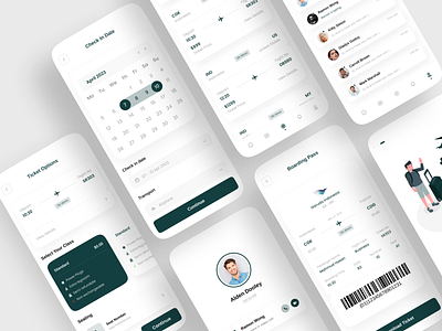 Ticket Booking App air tickets airplane tickets app design boarding booking booking app flight flights app minimal mobile app mobile design online booking online ticket booking app ticket ticket app ticket application tickets app travel agency ui ux