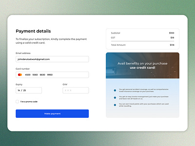 Credit Card Checkout Form app branding checkoutform creditcard design graphic graphic design illustration logo typography ui uidesign ux vector