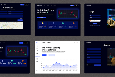 Web-3 Webpage Mockup crypto design mockup ui web3