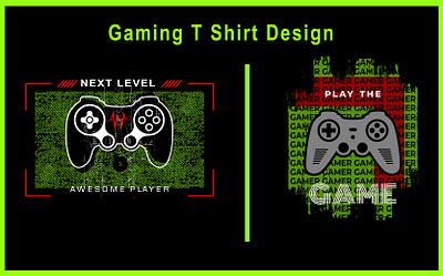 Gaming T-Shirt Design design game gamer gaming gaming t shirt design graphic design illustration t shirt typography