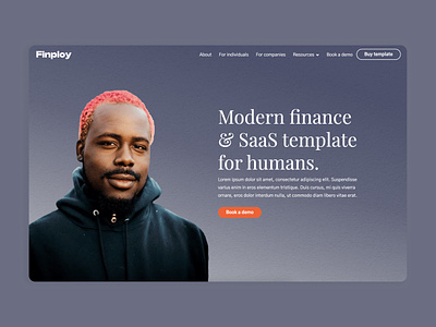 Modern Finance Website Template design finance fintech responsive design template ui web design webflow