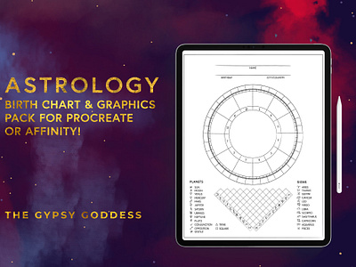 Astrology Birth Chart for Procreate
