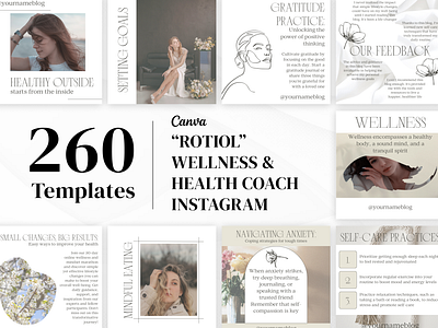 Canva Mental Health Instagram Templates canva design canva template instagram instagram post instagram stories instagram template