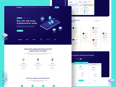 Crypto buy and swap website landing page design crypto crypto website ui ux web webdesign website website design