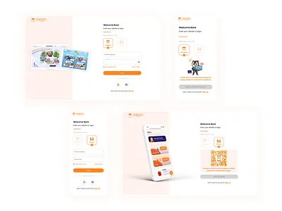 Login & Sign Up - for different user types app design app ui create account different user types education app education ui learning platform ui login page login ui login ux parent app registration sign in page sign in ui sign up sign up page sign up ui student app website design website ux