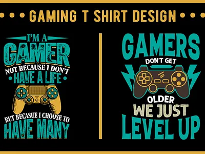 Gaming T-Shirt Design design game gamer gaming gaming t shirt design graphic design illustration t shirt typography video game