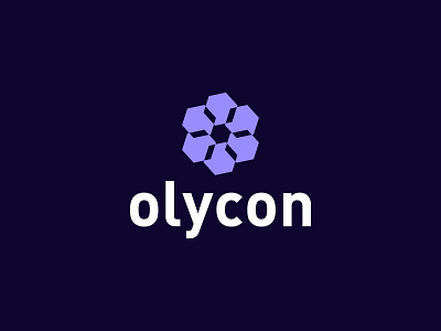 olycon bitcoin blockchain crypto finance logo logo and brand identity modern tech
