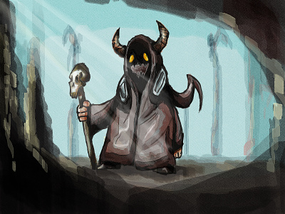 Gnome druid art digital art druid fantasy gnome illustration illustrator sketch