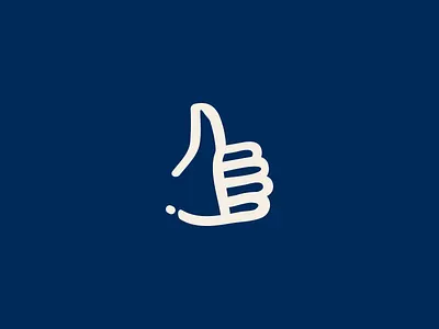 BB Thumb logo branding line drawn logo thumbs up