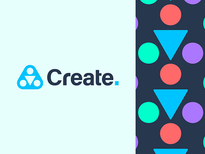 Create_Logo Design abstract creative crypo design designer fun geometric logo logotype modern nextmahamud symbol technology triangle